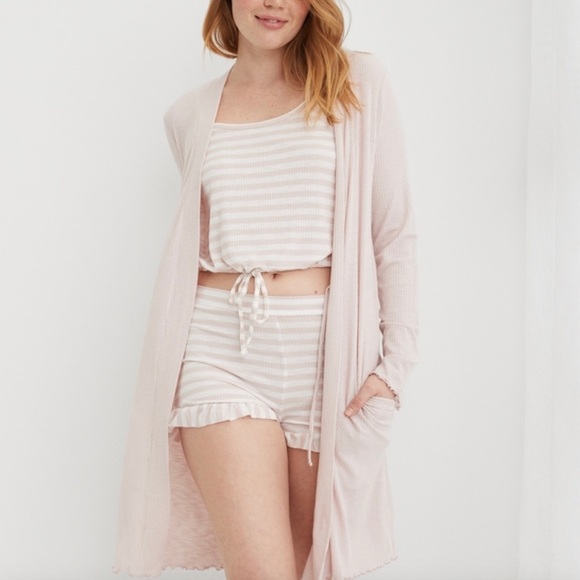 aerie Other - Aerie Real Soft Ribbed Robe